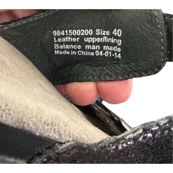 DANSKO Sophie Leather Sandals Black/Bronze Size 40 US Size 9.5-10 - Picture 8 of 10